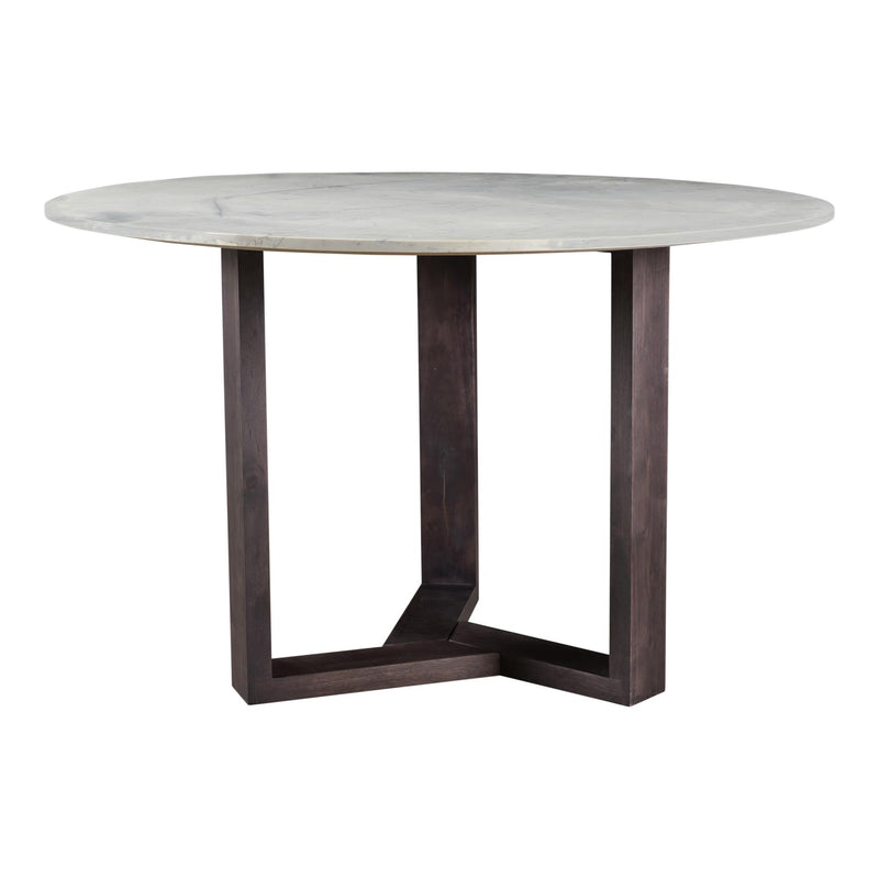 Moe's Home Collection Round Jinxx Dining Table with Marble Top and Pedestal Base JD-1009-07 IMAGE 2