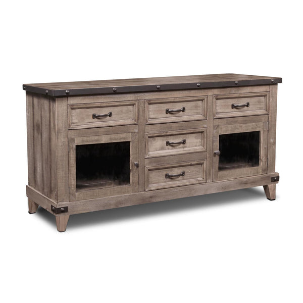 Horizon Home Furniture Urban Rustic TV Stand H2366-066-GRY IMAGE 1