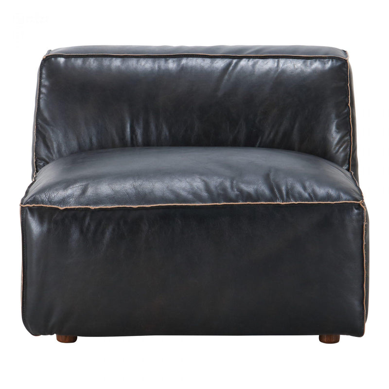 Moe's Home Collection Luxe Stationary Leather Chair QN-1019-01 IMAGE 2