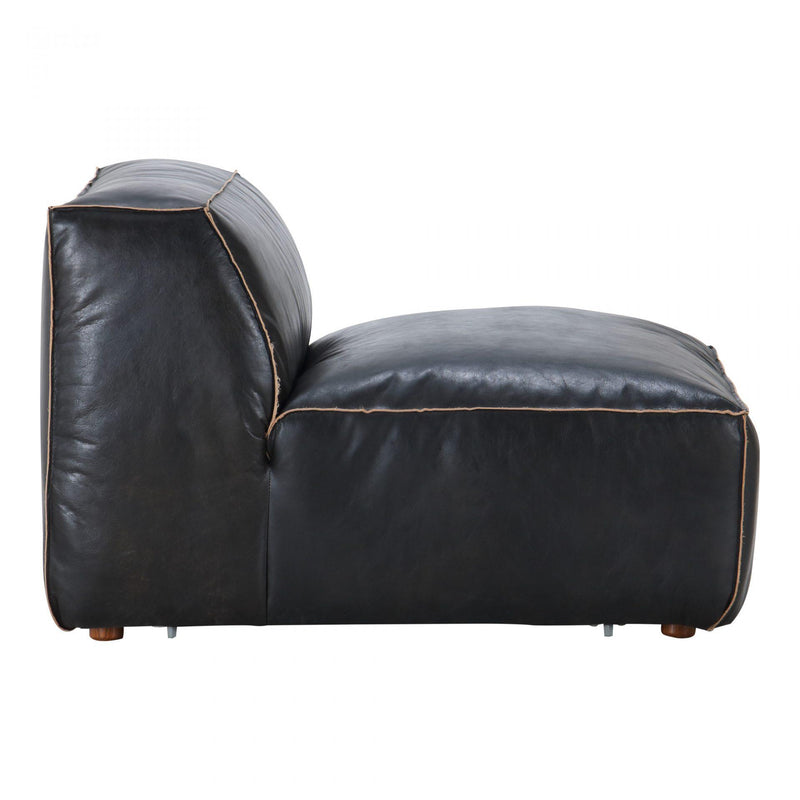 Moe's Home Collection Luxe Stationary Leather Chair QN-1019-01 IMAGE 3