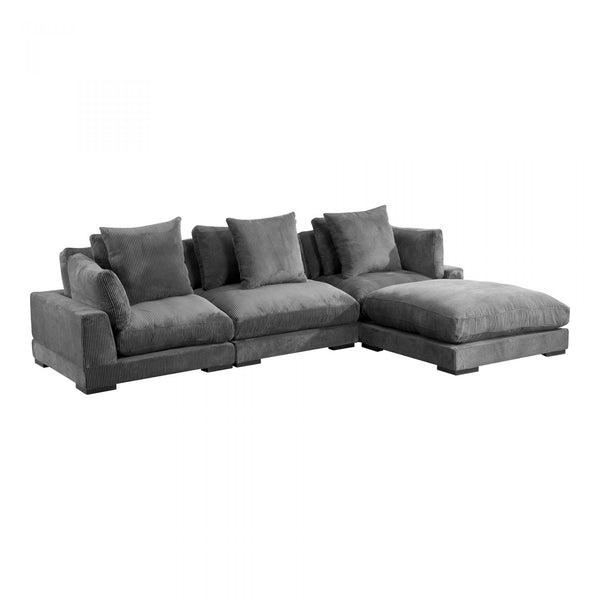 Moe's Home Collection Tumble Lounge Fabric 4 pc Sectional UB-1007-25/UB-1008-25/UB-1007-25/UB-1009-25 IMAGE 1