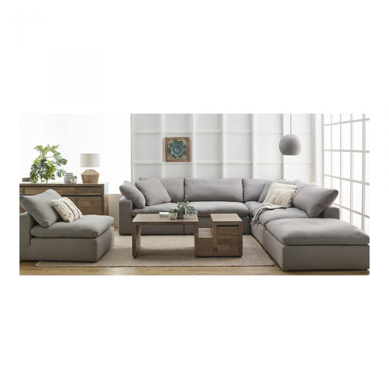 Moe's Home Collection Clay Fabric 5 pc Sectional YJ-1000-29/YJ-1001-29/YJ-1000-29/YJ-1001-29/YJ-1002-29 IMAGE 2