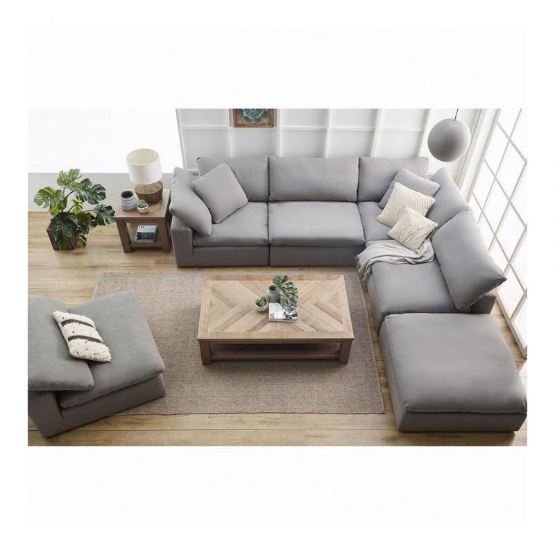 Moe's Home Collection Clay Fabric 5 pc Sectional YJ-1000-29/YJ-1001-29/YJ-1000-29/YJ-1001-29/YJ-1002-29 IMAGE 4