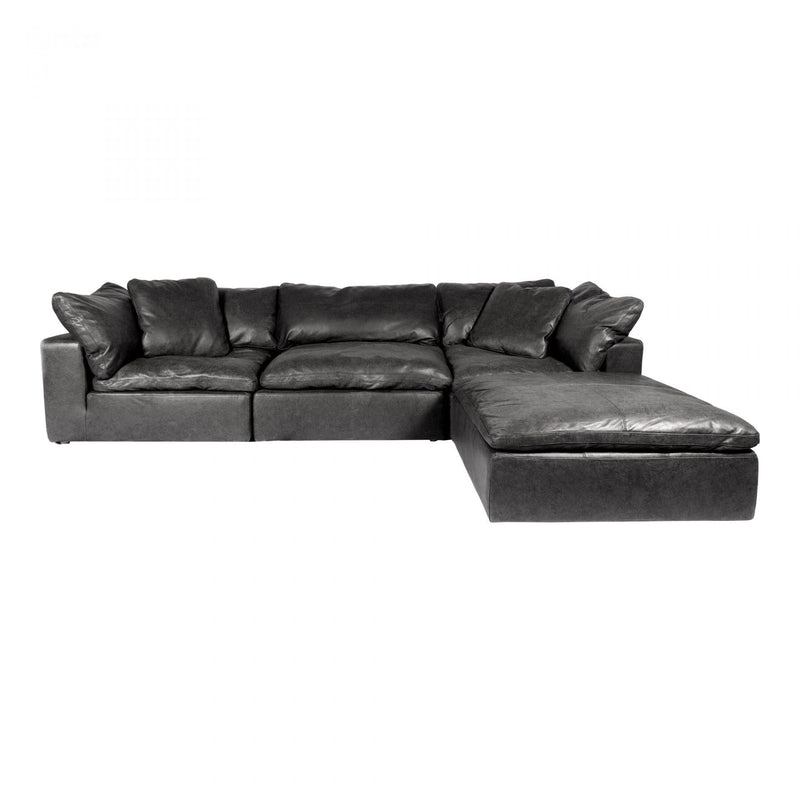 Moe's Home Collection Clay Lounge Leather 4 pc Sectional YJ-1004-02/YJ-1005-02/YJ-1004-02/YJ-1006-02 IMAGE 2