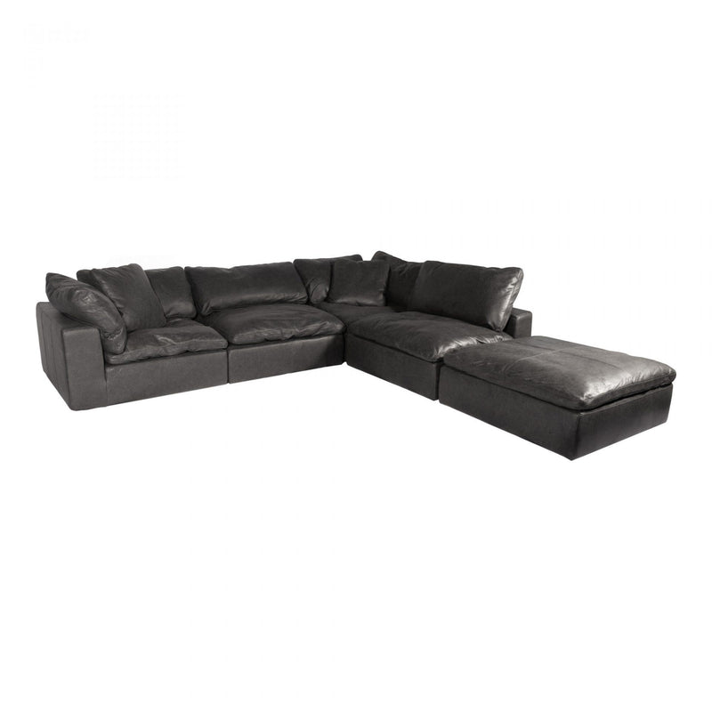 Moe's Home Collection Clay Dream Leather 5 pc Sectional YJ-1011-02 IMAGE 2