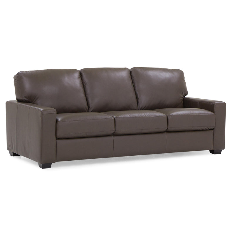 Palliser Westend Stationary Leather Match Sofa 77322-01-CLASSIC-ACORN-MATCH IMAGE 1