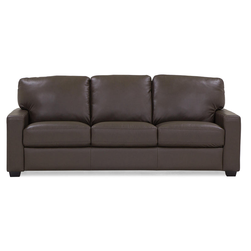 Palliser Westend Stationary Leather Match Sofa 77322-01-CLASSIC-ACORN-MATCH IMAGE 2