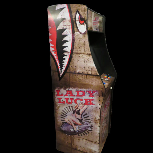 Upright Arcade 3000 Games Custom Lady Luck Wrap