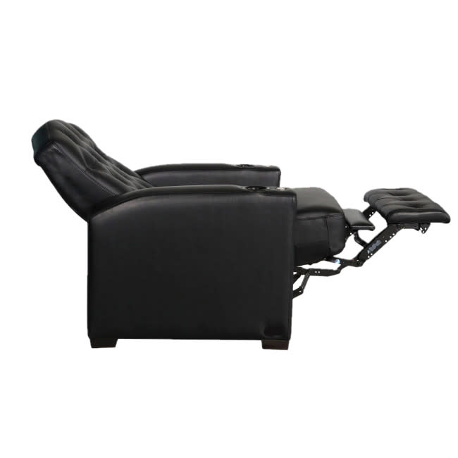 Renault Home Theater Chairs With Italian Leather Quickship Black And Brown Option