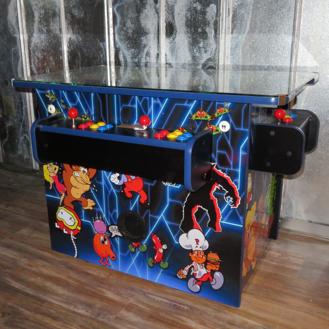 3  Sided Arcade Cocktail Table 3000 Game Package